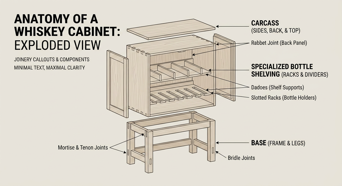 Anatomy of a High-End Whiskey Cabinet Joinery