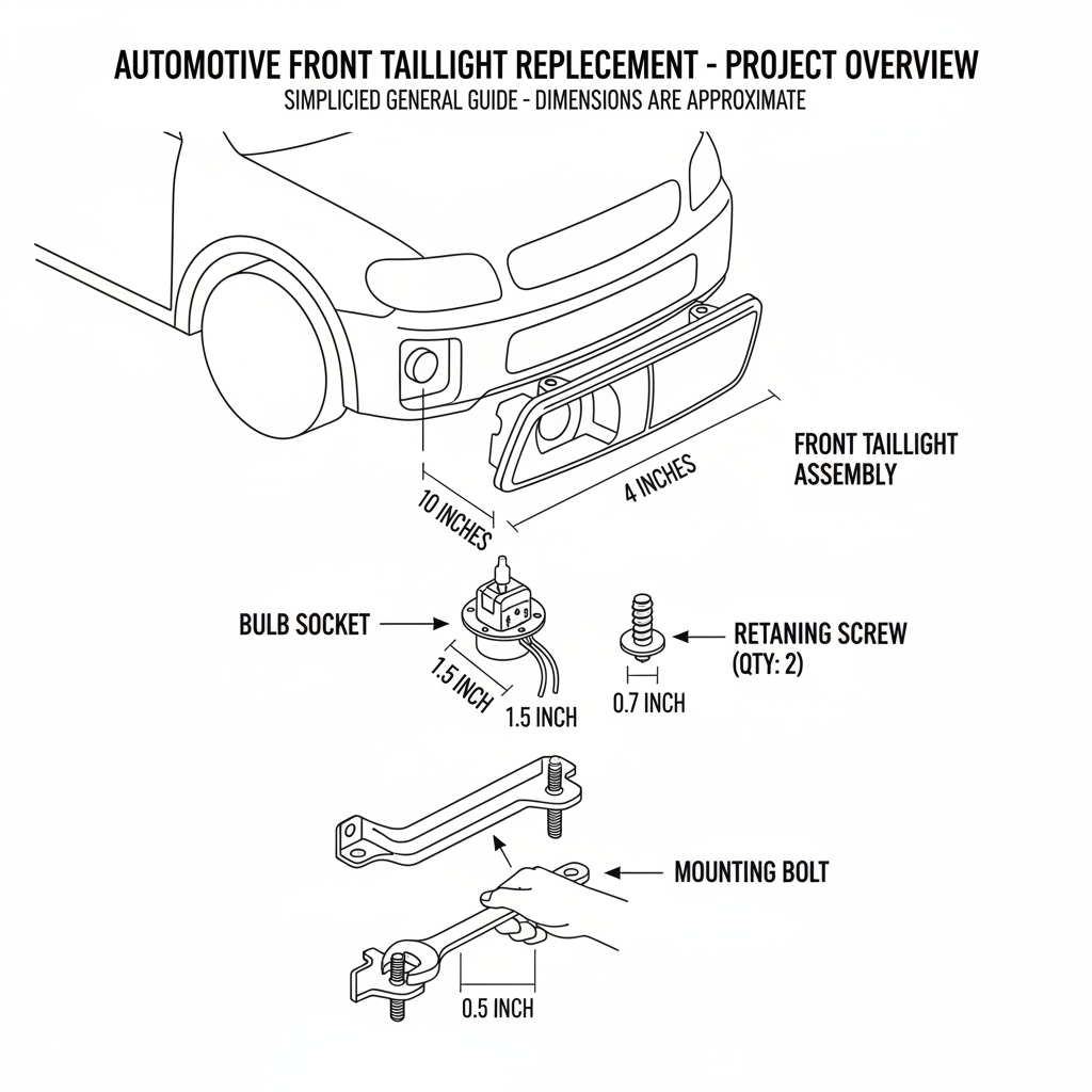 I just want to replace a front taillight in my car