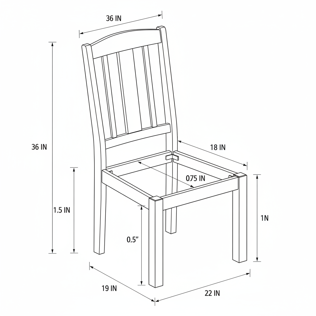 A chair flame