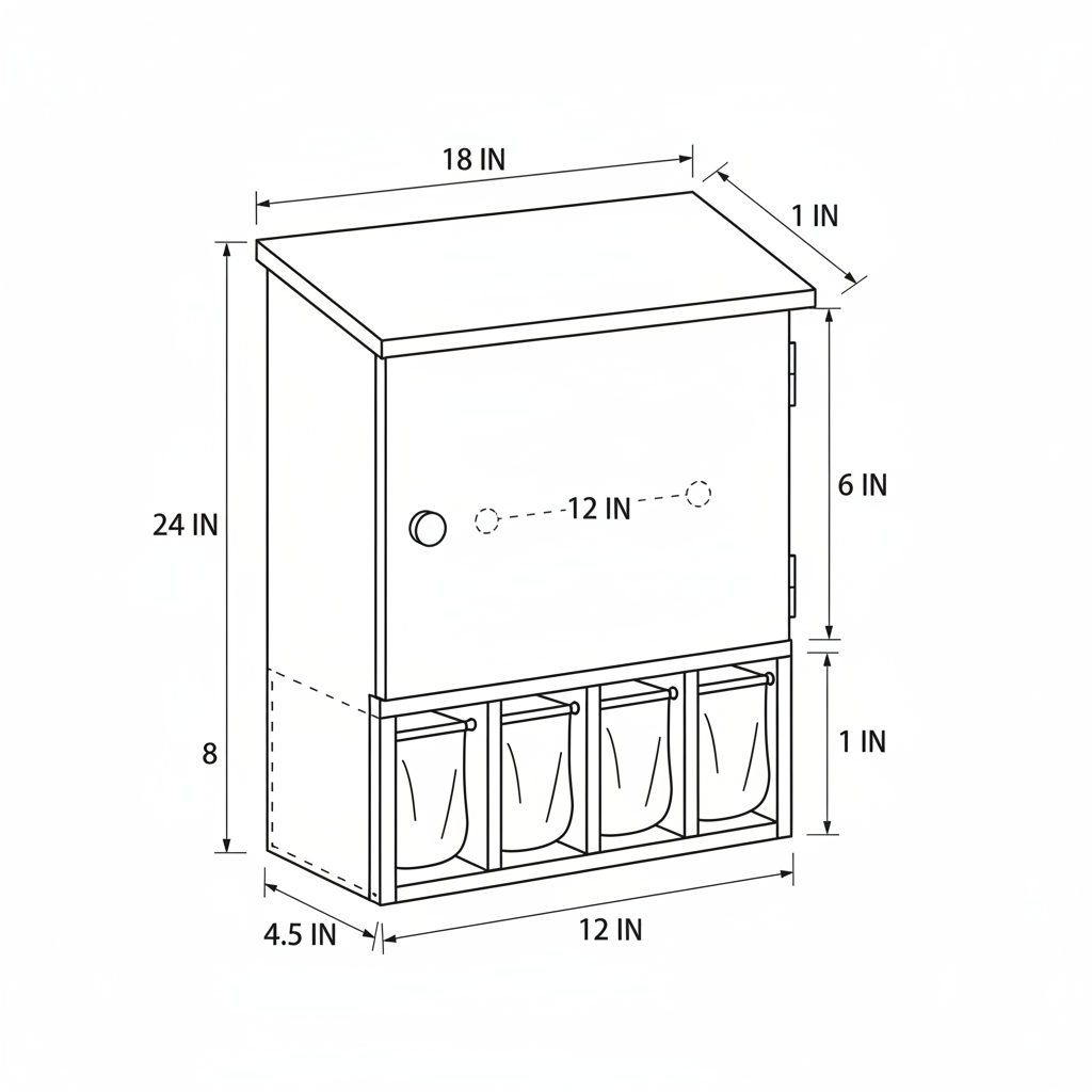 A bathouse or cabinet for storing bats overnight inside bags