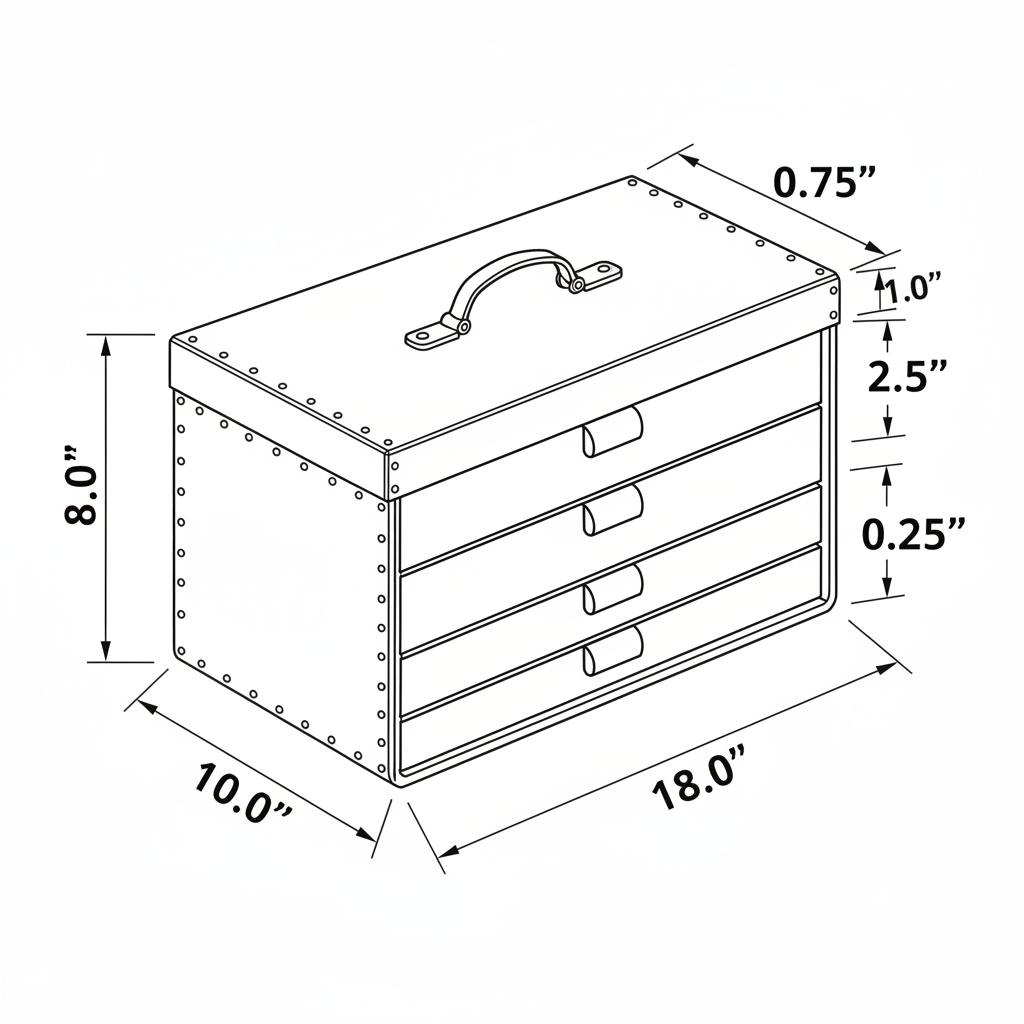 Aluminum Shop Organizer Box