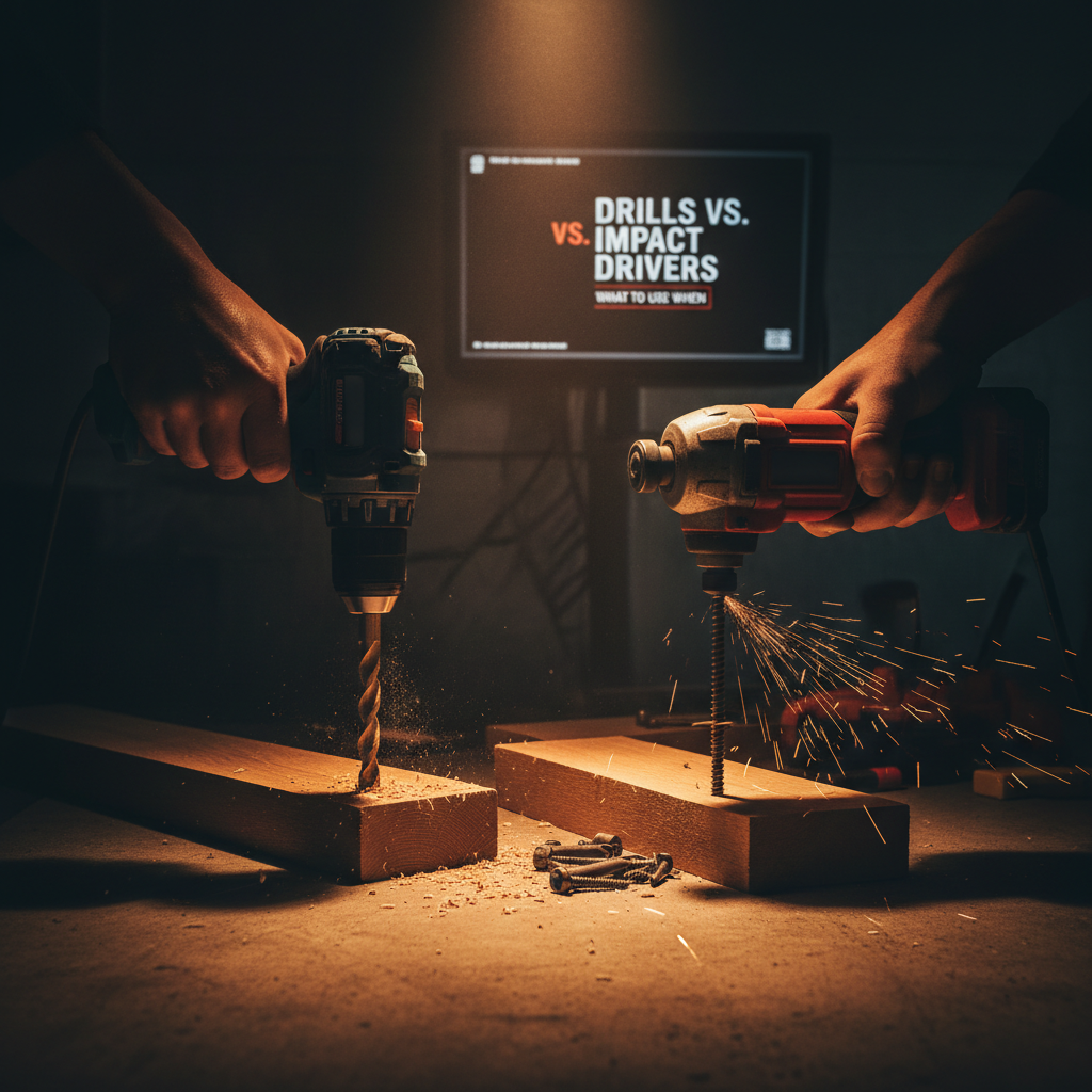 Drills vs. Impact Drivers - what to use when.