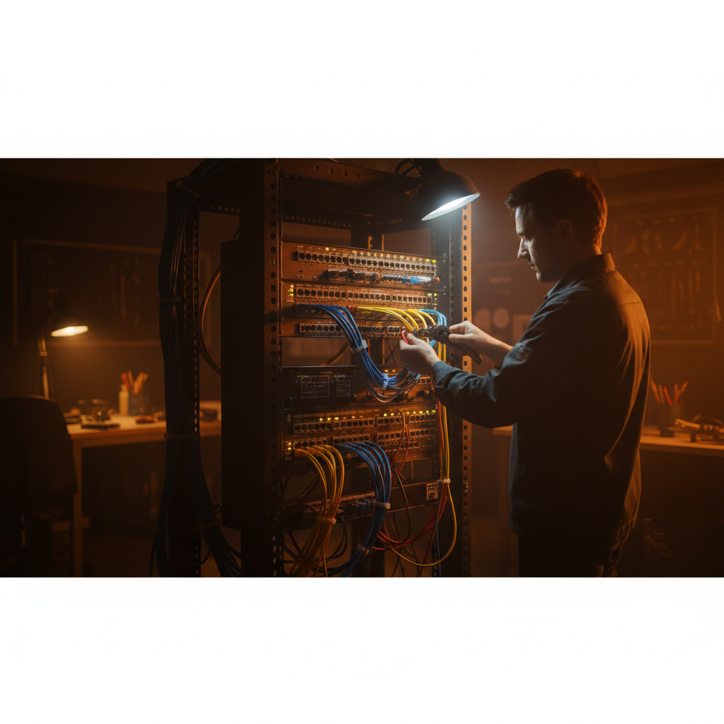 Network Rack & Patch Panel Setup
