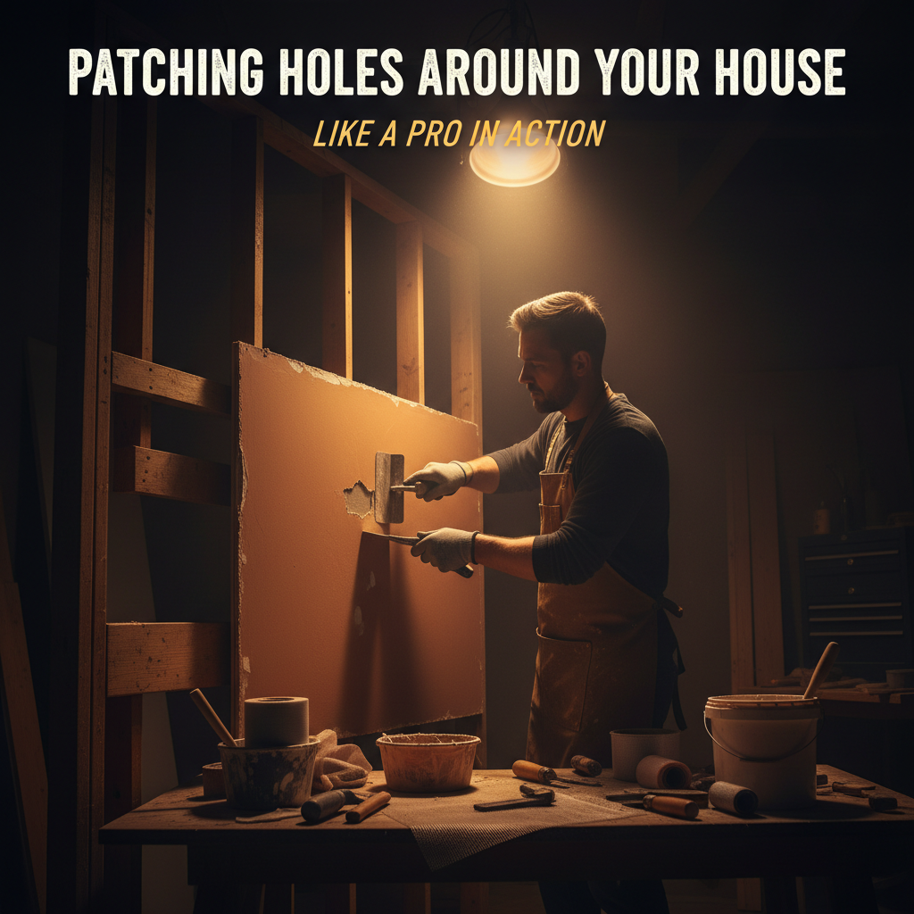 Patching holes around your house like a pro