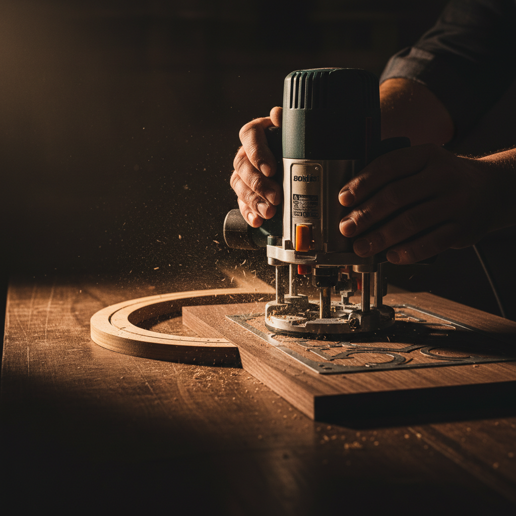 Routing techniques using templates - flush trim, and router guide bushings.