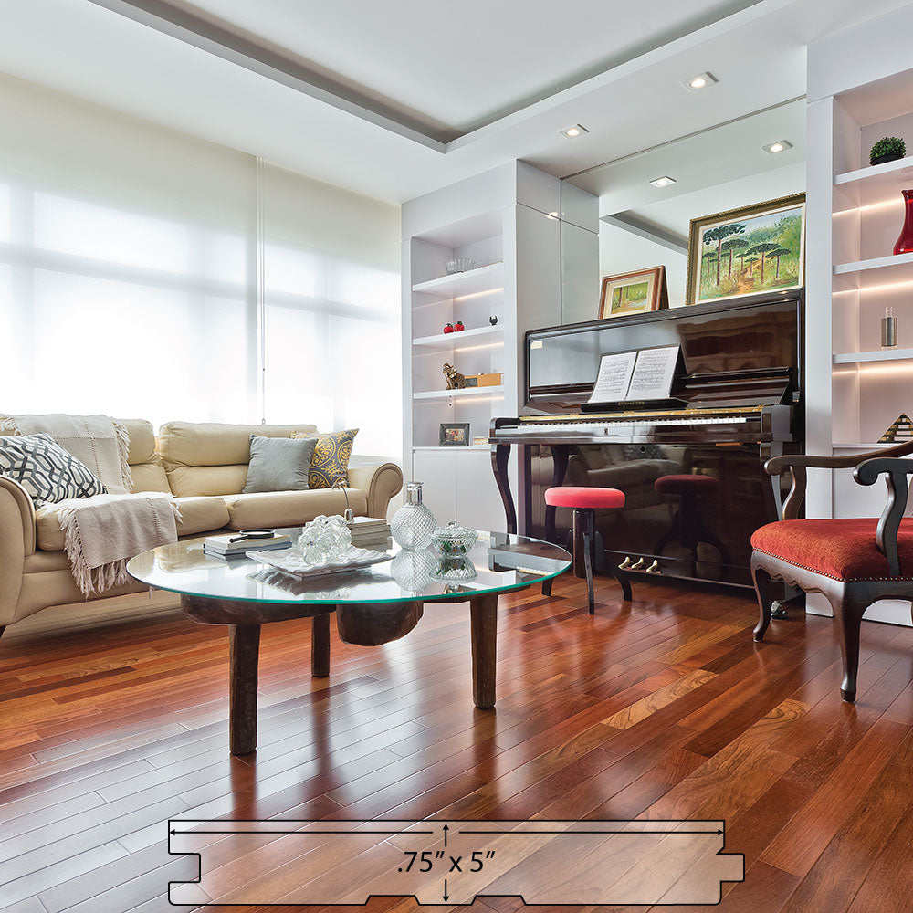 Jatoba Hardwood Flooring 3/4x5
