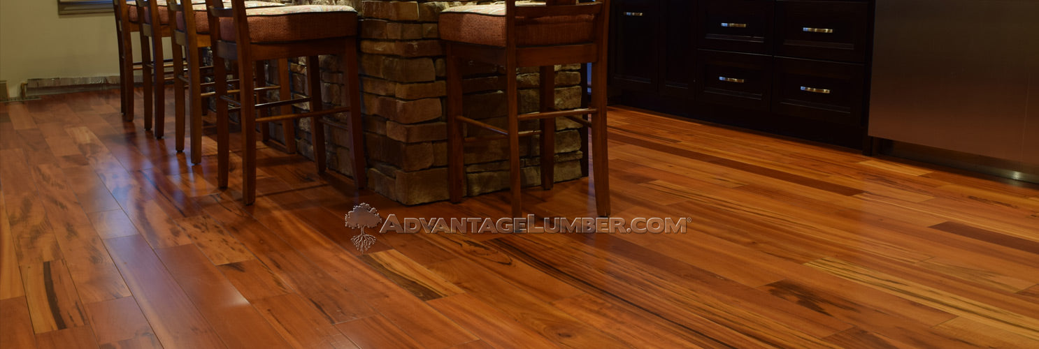 Tigerwood Hardwood Flooring 3/4x5