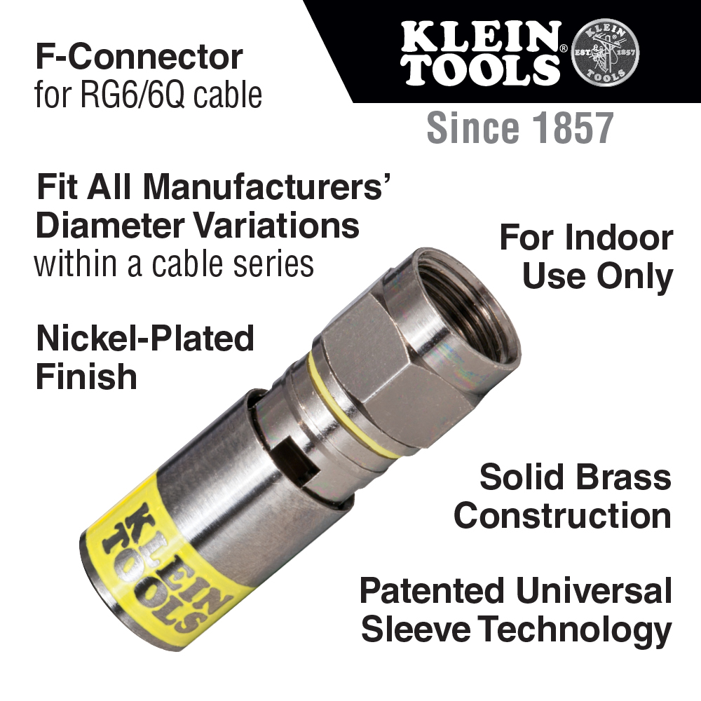 Coaxial Cable Compression Tool (F-connector)