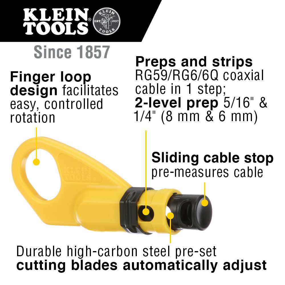 Coaxial Cable Stripper (Adjustable)