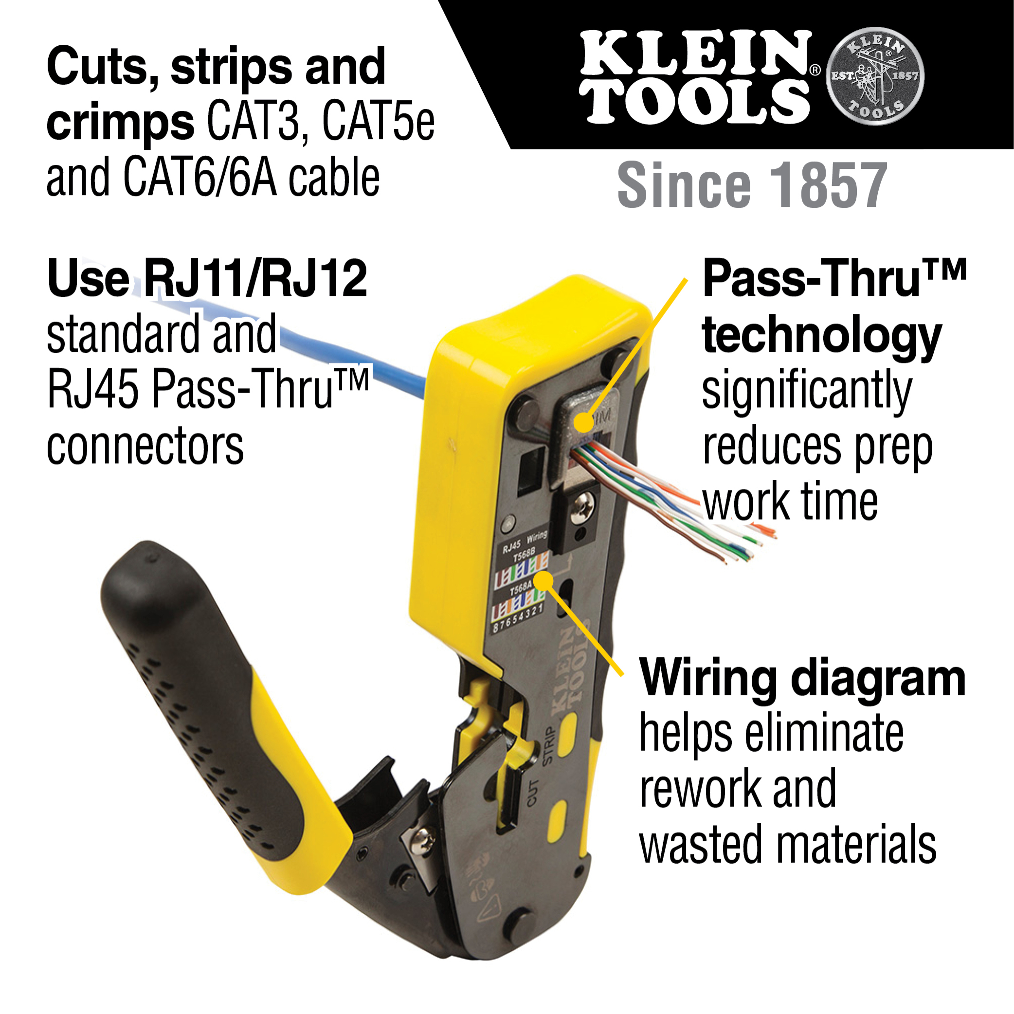 Klein VDV226-110 Ratcheting Cable Crimper