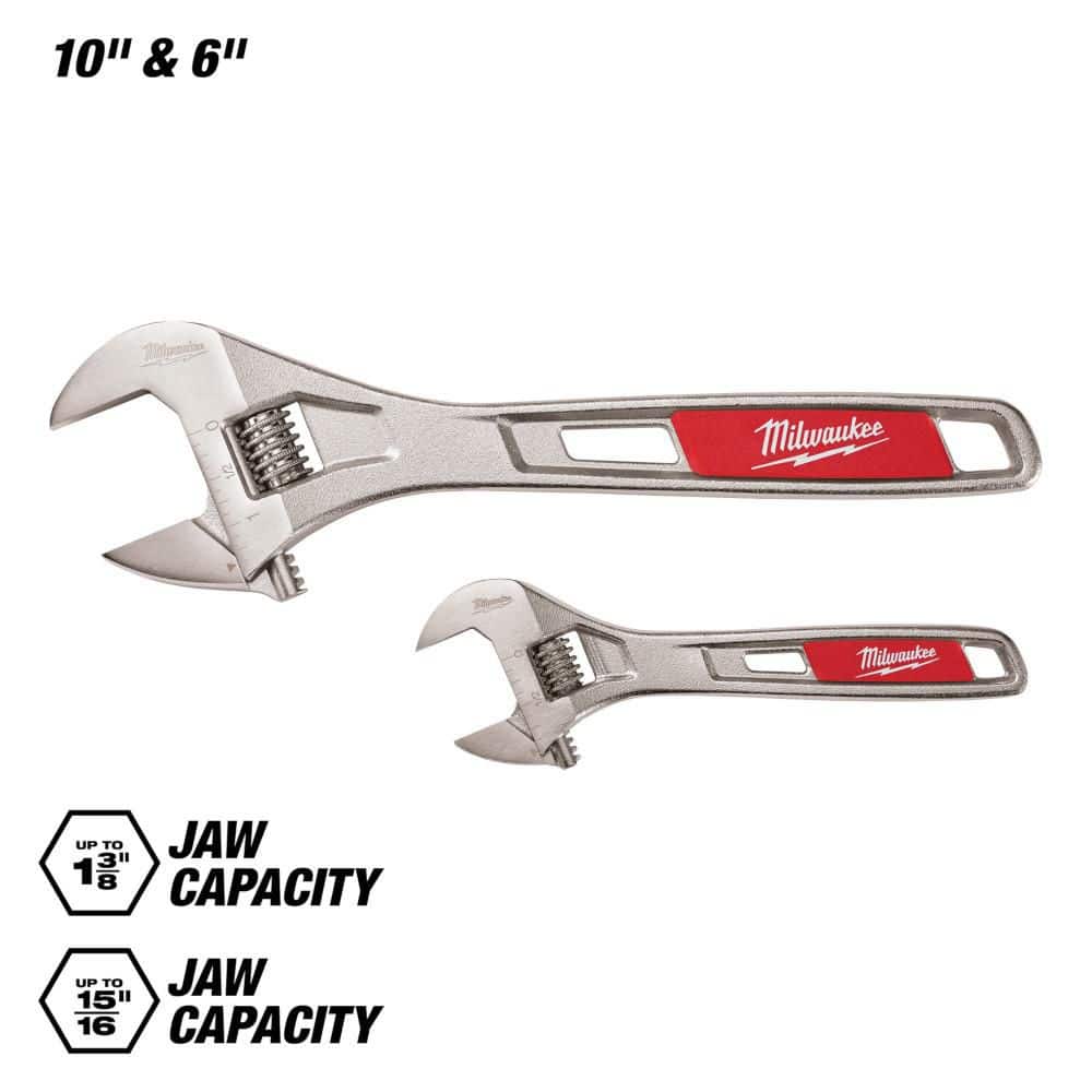 Milwaukee 6-inch Wide Jaw Adjustable Wrench