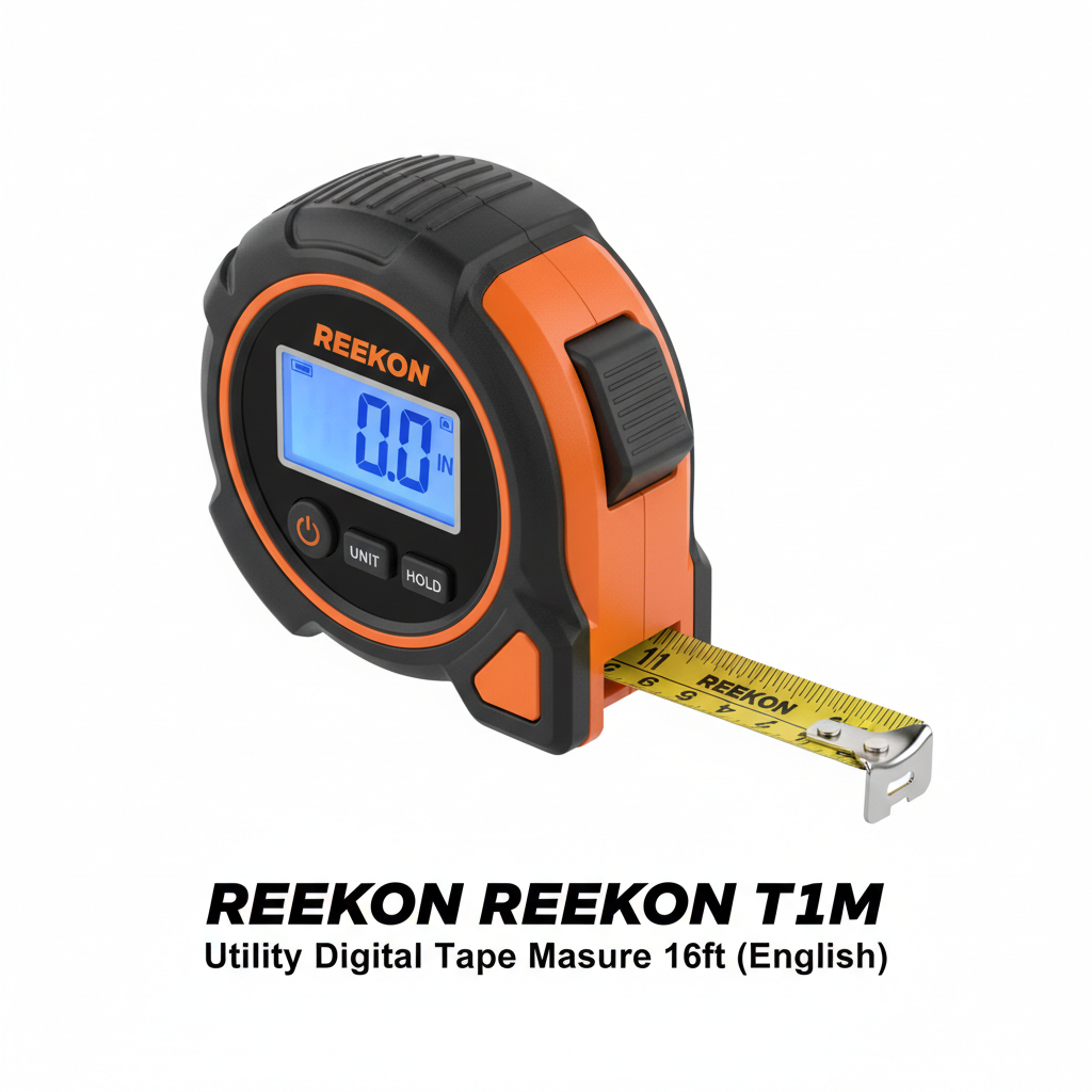 REEKON T1M Utility Digital Tape Measure 16ft (English)