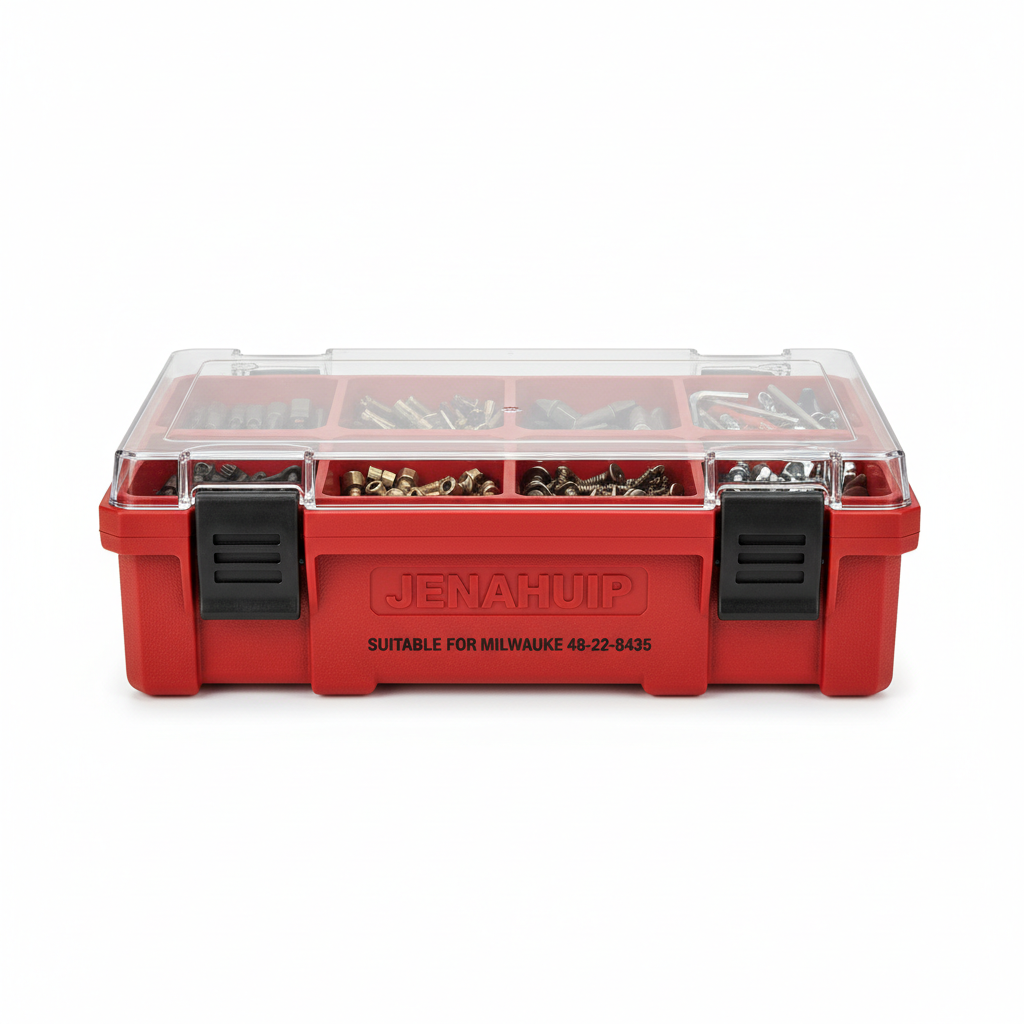 Suitable for Milwaukee 48-22-8435 5-Bin Impact Resistant Polymer Packout Compact Organizer