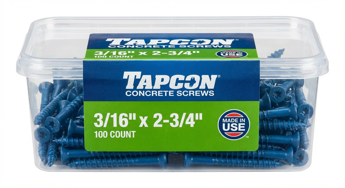 Tapcon Concrete Screws 100ct