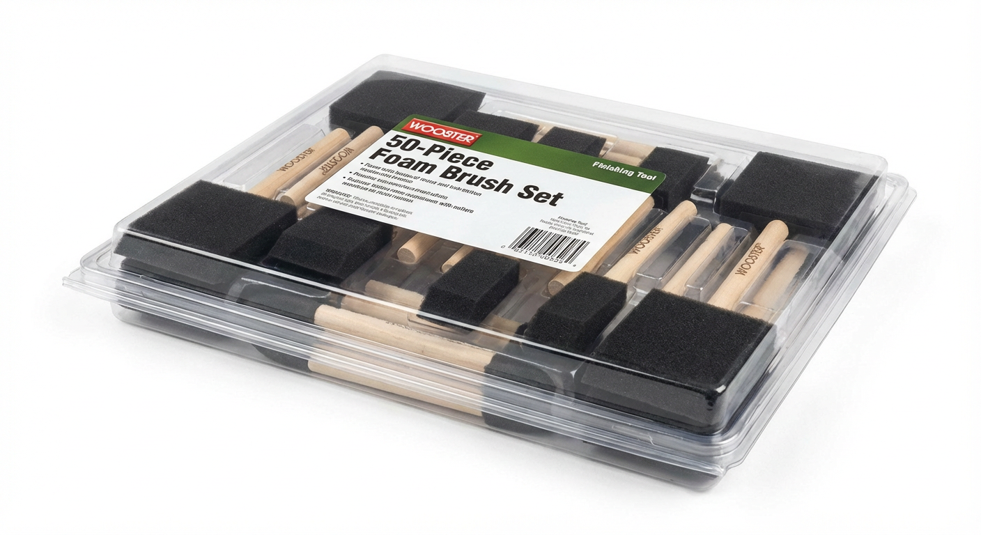 Wooster Foam Brush Set 50-Piece