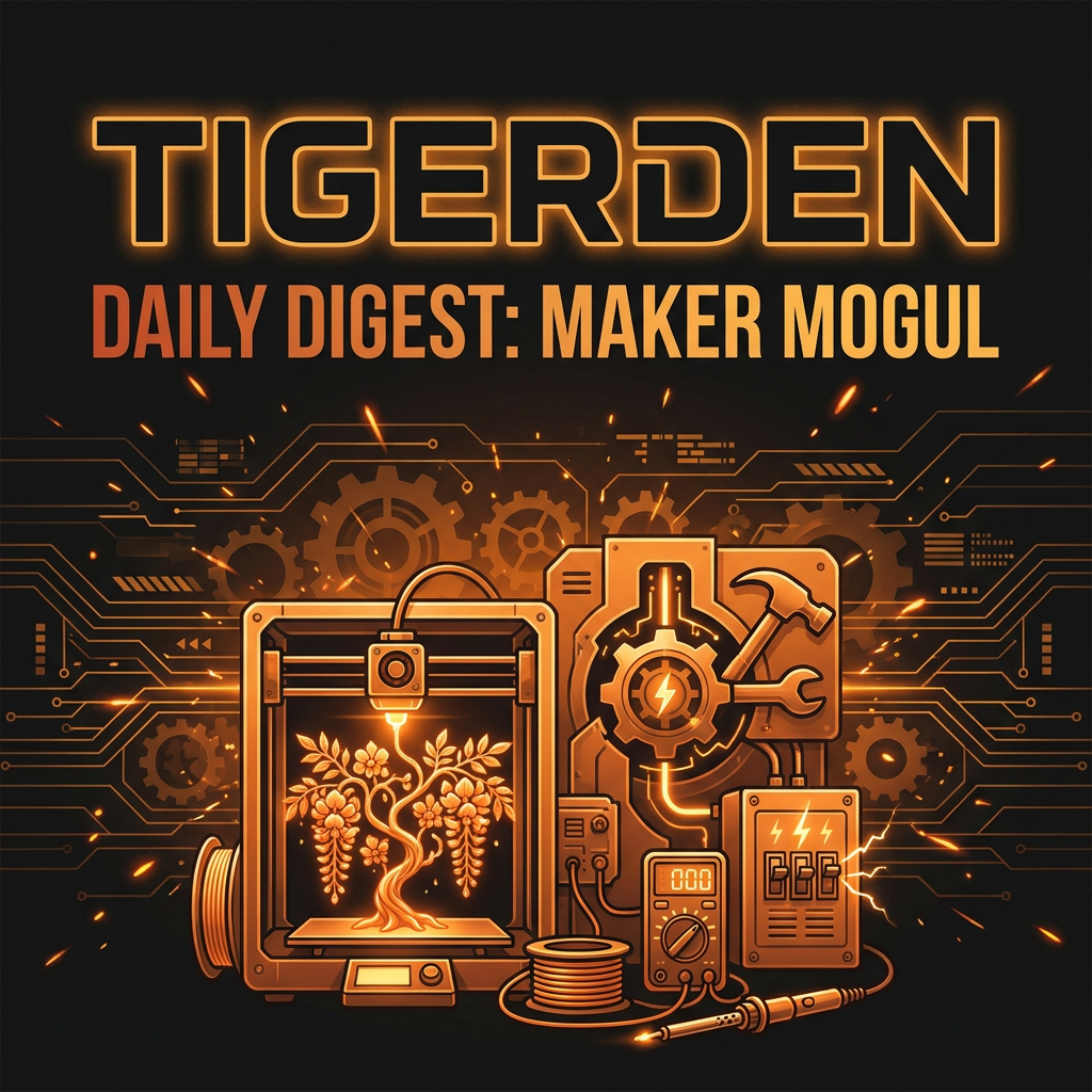 Daily Digest: TigerDen Daily: 3D Printing Wisteria, Electrical Career Paths, and Maker Mogul...