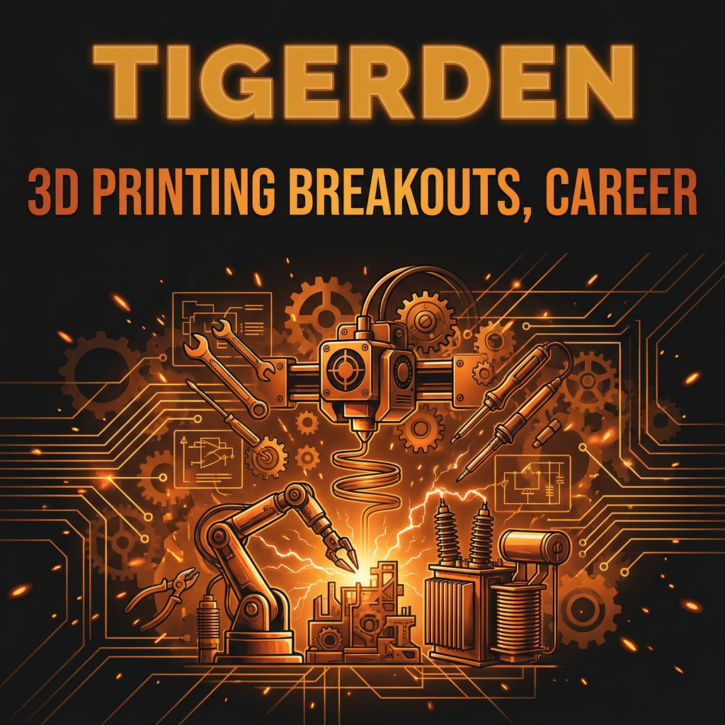 Daily Digest: TigerDen Daily: 3D Printing Breakouts, High-Voltage Career Growth, and The Maker...
