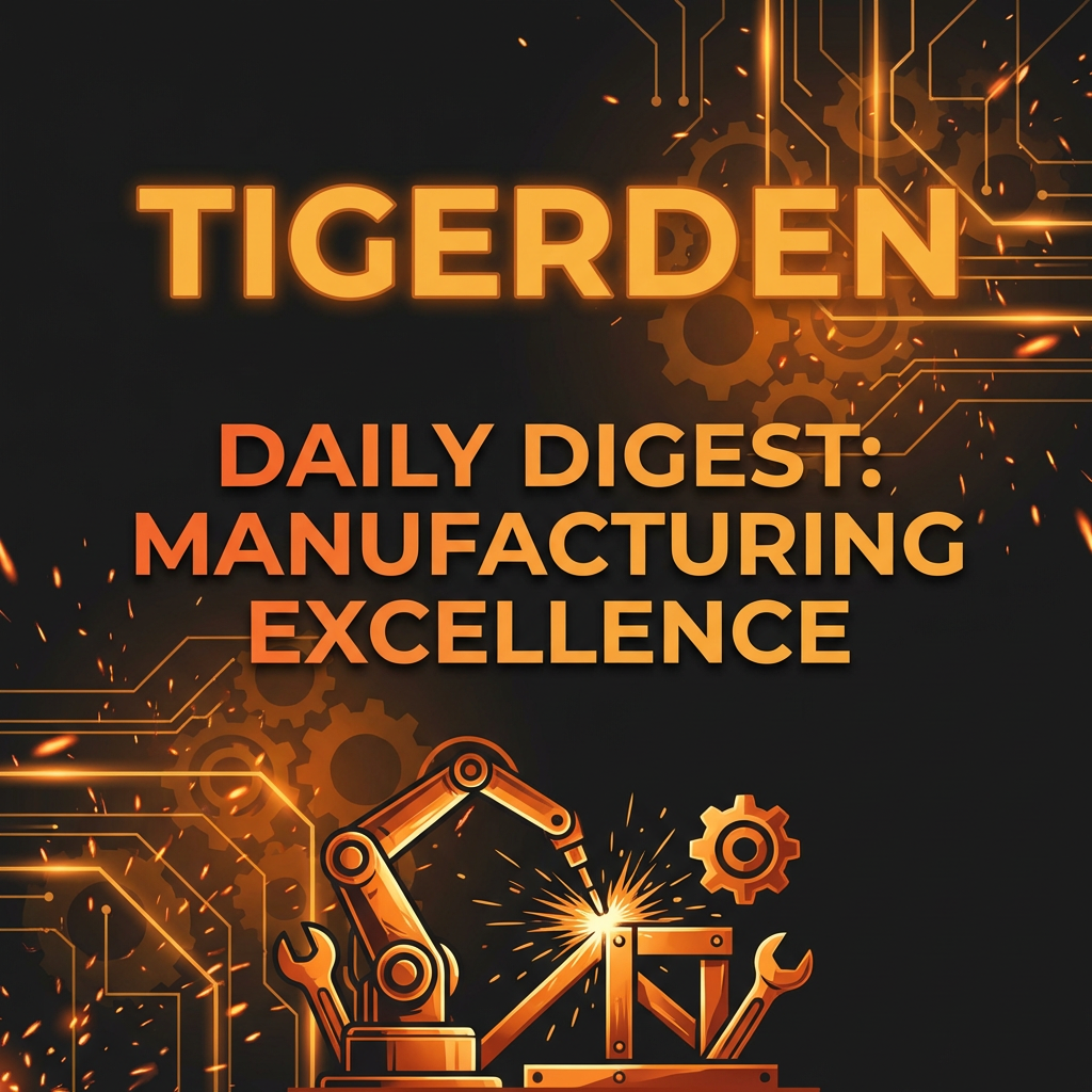 Daily Digest: TigerDen Daily: Manufacturing Excellence, Welding Wizards, and the Future of DIY...