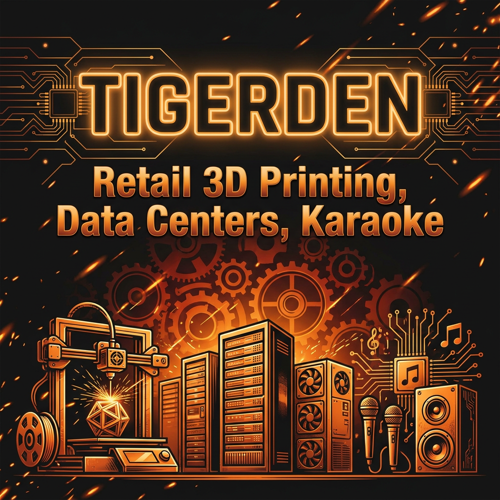 Daily Digest: TigerDen Daily: Retail 3D Printing, $50B Data Centers, and DIY Karaoke Bars (July...