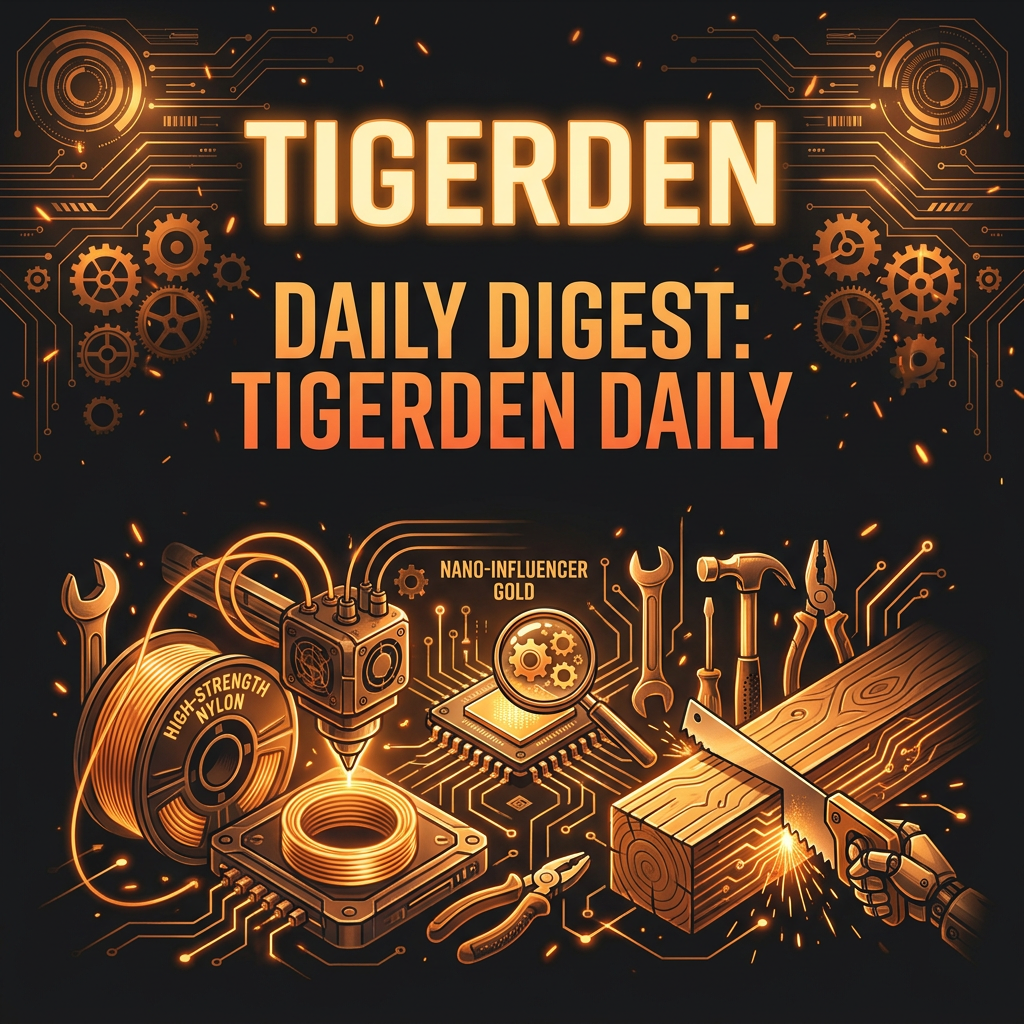 Daily Digest: TigerDen Daily | Jul 31, 2026: High-Strength Nylon, Nano-Influencer Gold, and 2x4...