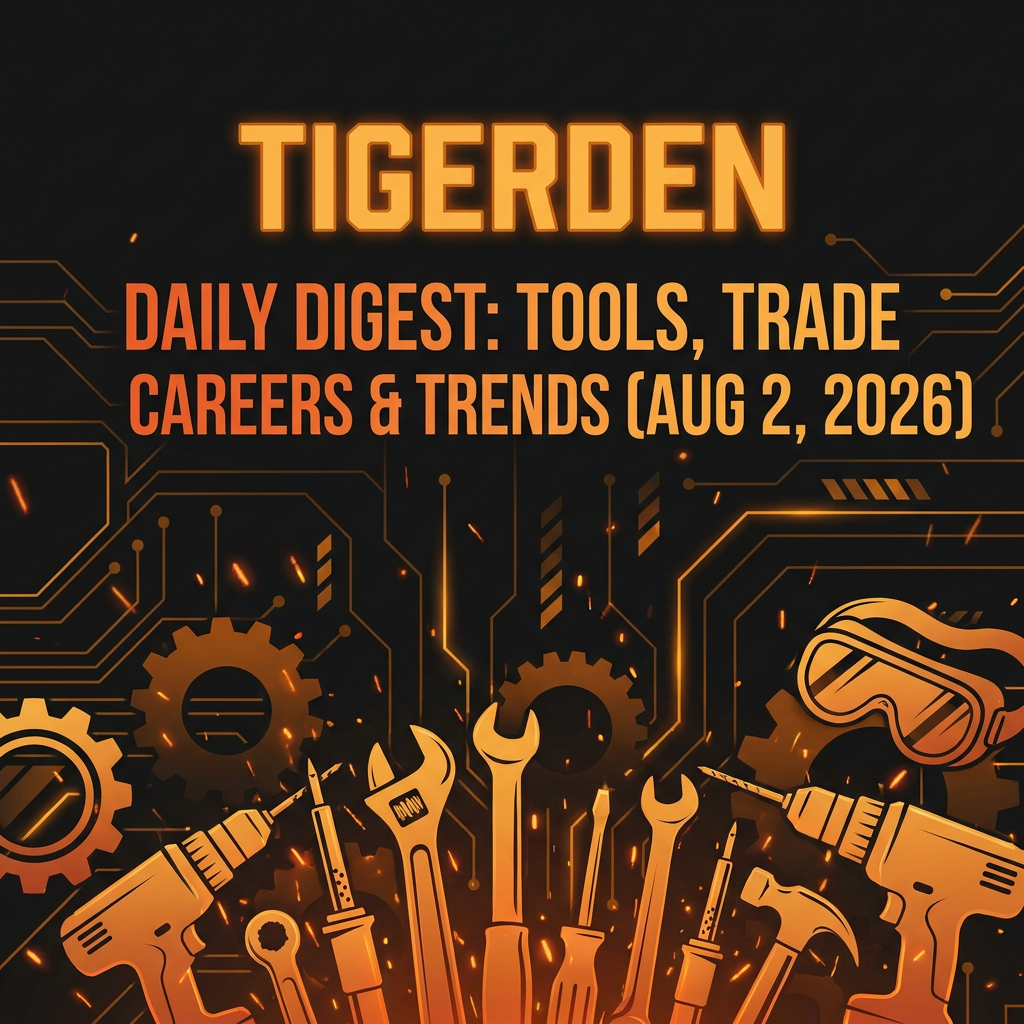 Daily Digest: TigerDen Daily: Tools, Trade Careers, and Maker Trends (Aug 2, 2026)