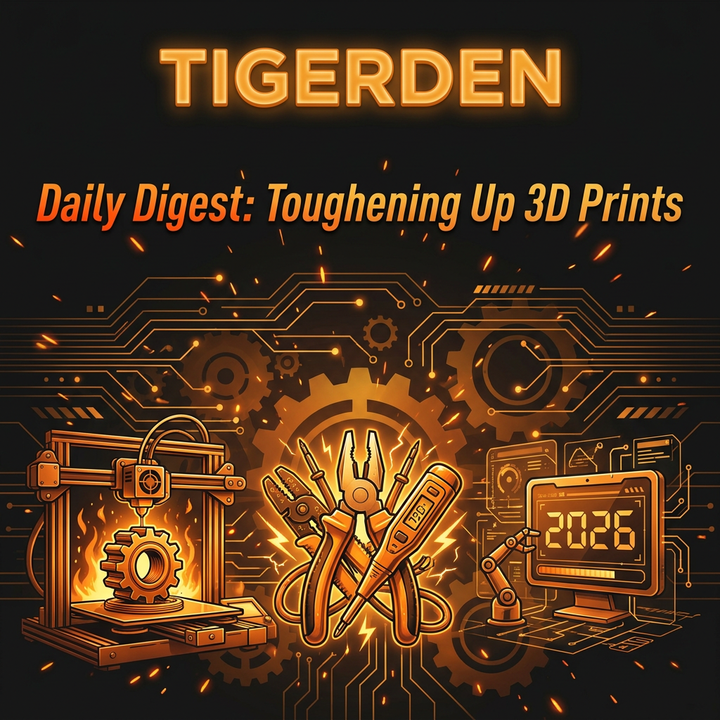 Daily Digest: TigerDen Daily: Toughening Up 3D Prints, Scaling Your Electrician Career, and 2026...
