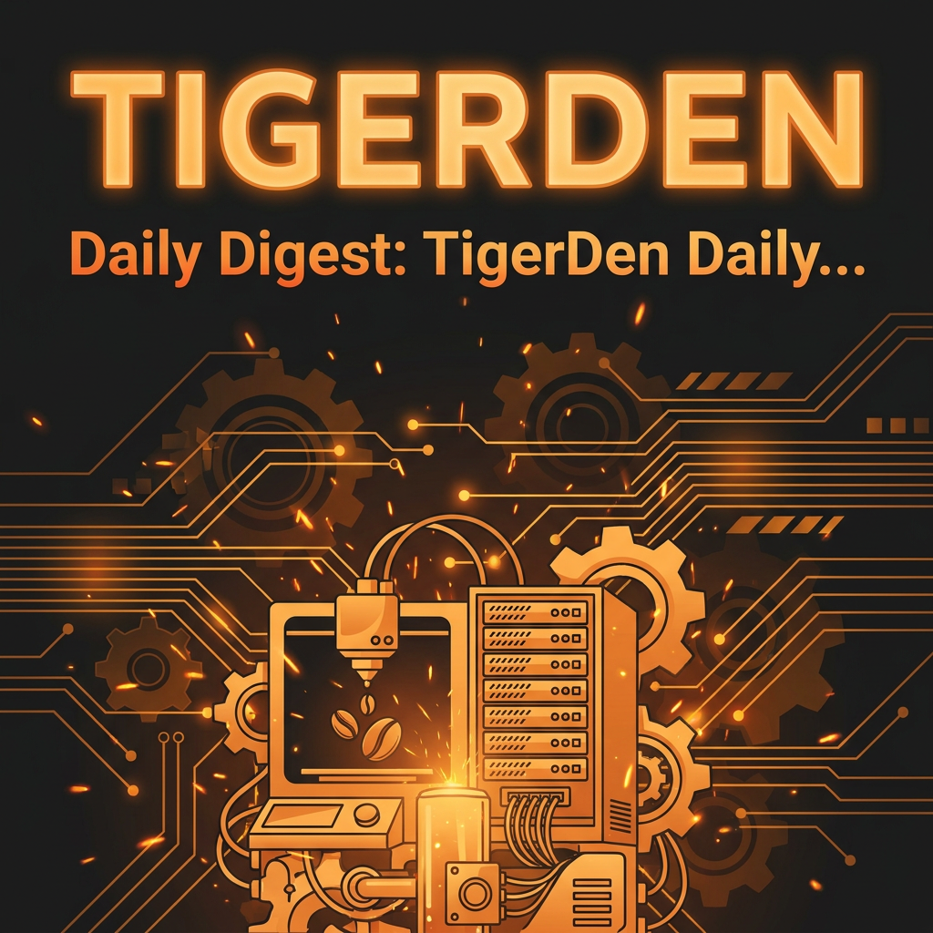 Daily Digest: TigerDen Daily: Coffee-Scented Prints, Data Center Trade Careers, and 2026...