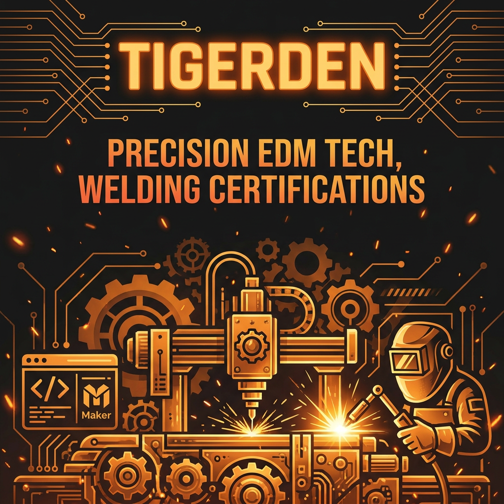 Daily Digest: TigerDen Daily: Precision EDM Tech, Welding Certifications, and the Web-First Maker...