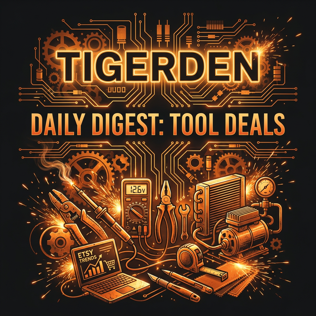 Daily Digest: TigerDen Daily: Free Tool Deals, HVAC Mentorship, & Etsy Selling Trends (Sunday,...