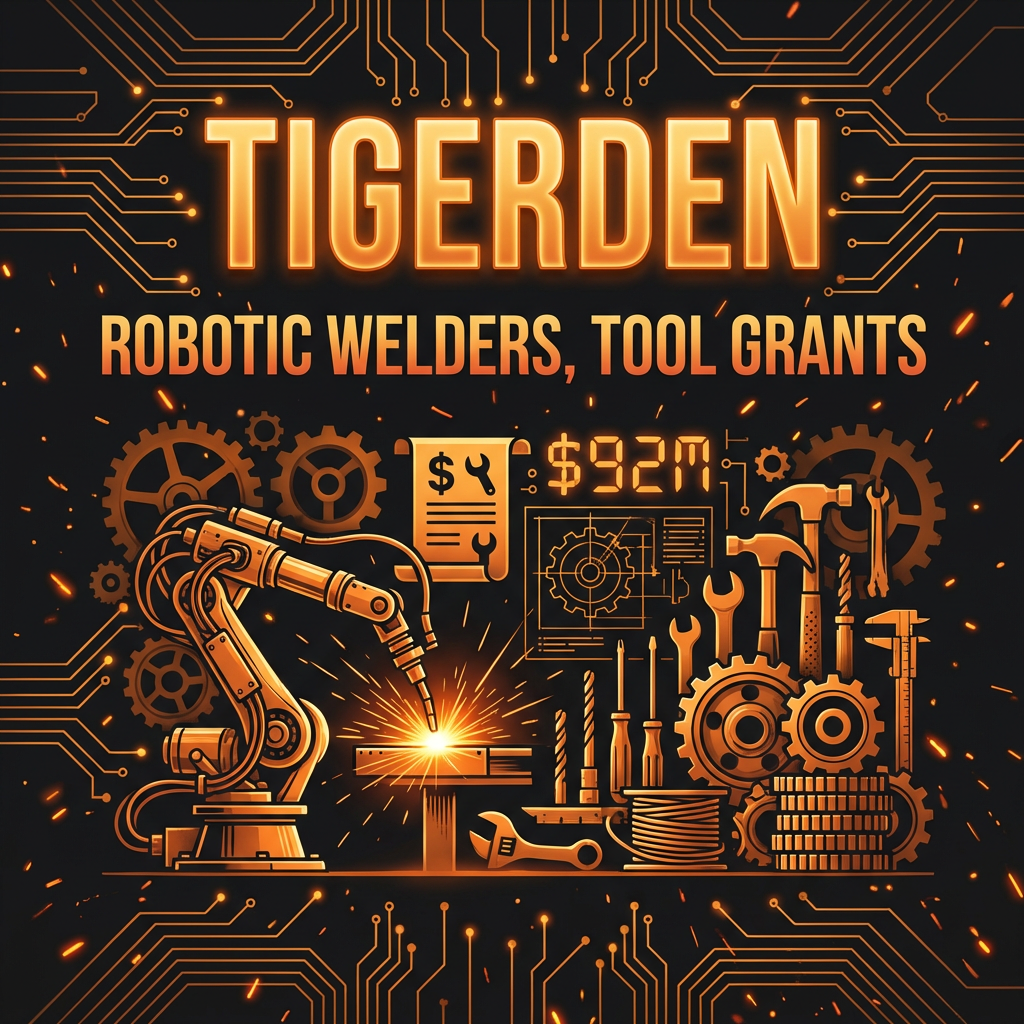 Daily Digest: TigerDen Daily: Robotic Welders, Tool Grants, and the $92M Maker Secret (April 20,...